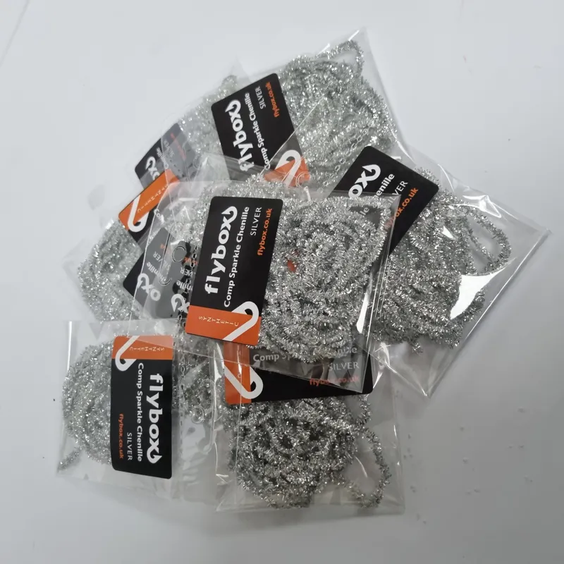 Flybox Competition Sparkle Chenille in SILVER-1